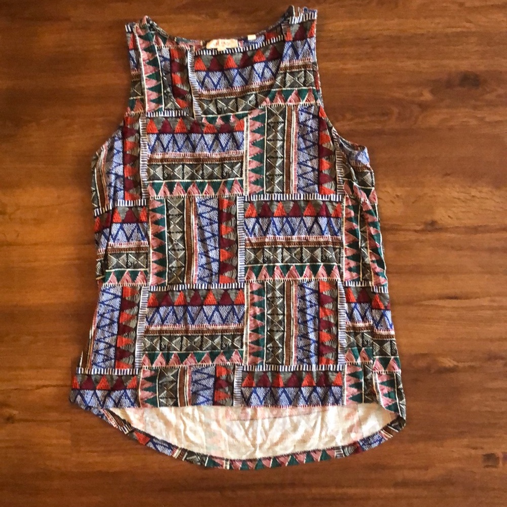 Geometric FatFace Tank Top